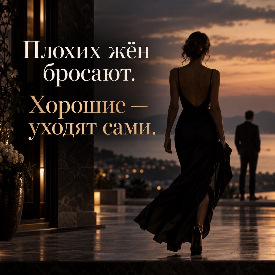 Плохих жён бросают. Хорошие — уходят сами.